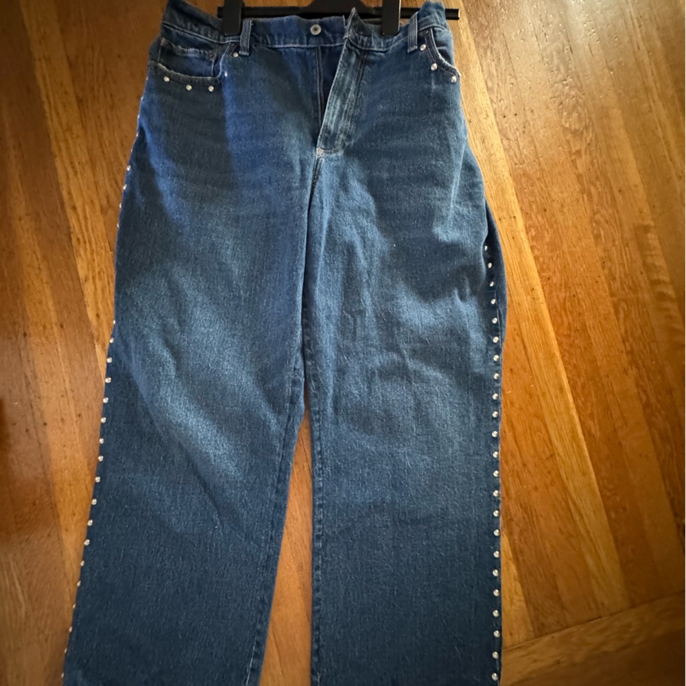 Abercrombie & Fitch Dark Baggy Low Rise Jeans - 33 - Curve Love